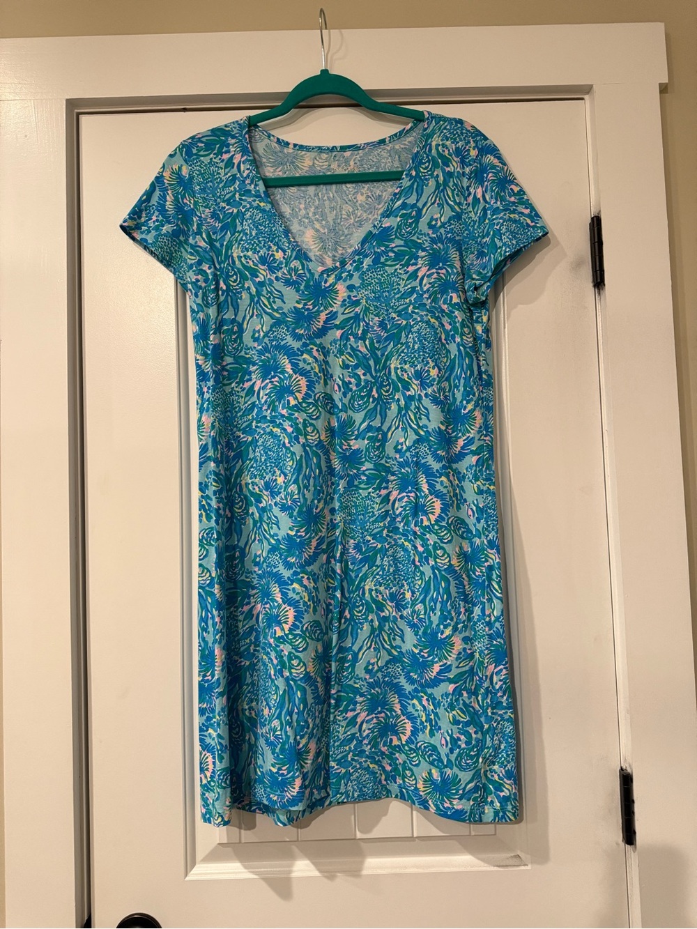 Lilly Pulitzer “Surf Blue Coral of the Story” Etta Dress